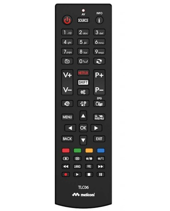 Meliconi TLC06 télécommande IR Wireless TV Appuyez sur les boutons