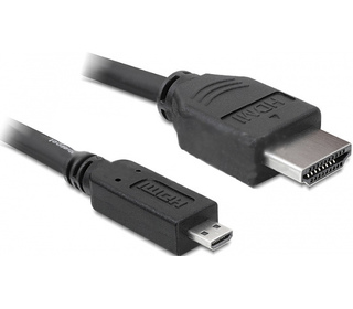 DeLOCK 3m HDMI câble HDMI HDMI Type A (Standard) HDMI Type D (Micro) Noir