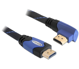 DeLOCK 2m High Speed HDMI 1.4 câble HDMI HDMI Type A (Standard) Noir, Bleu