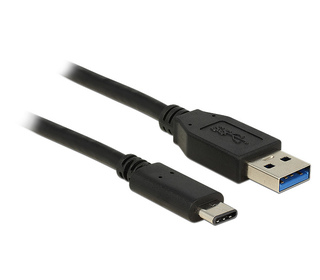 DeLOCK 1m USB3.1-C/USB3.1-A câble USB 3.2 Gen 2 (3.1 Gen 2) USB A USB C Noir