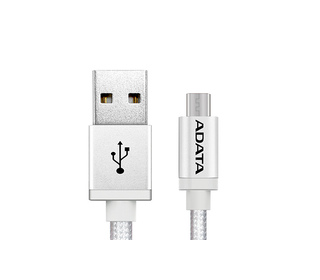 ADATA 1m, USB2.0-A/USB2.0 Micro-B câble USB 2.0 USB A Micro-USB B Argent