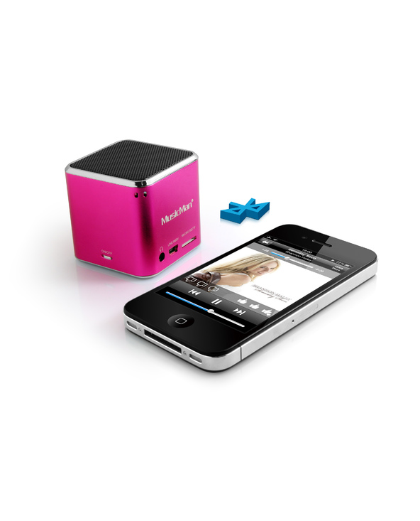 Technaxx Mini Musicman Wireless Soundstation BT-X2 Enceinte portable mono Rose