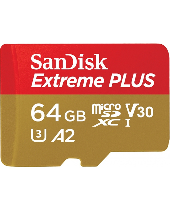 SanDisk 64GB Extreme Plus microSDXC mémoire flash 64 Go Classe 10