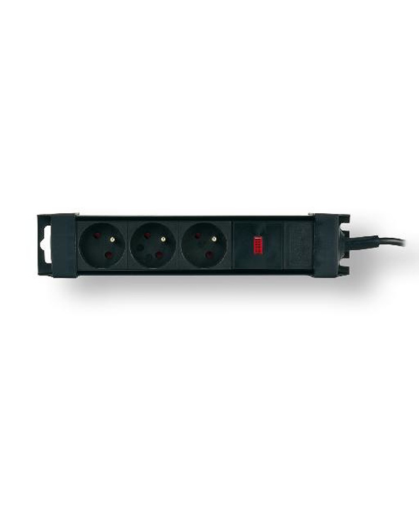MCL PPS-03P multiprise 1,2 m 3 sortie(s) CA Intérieure Noir