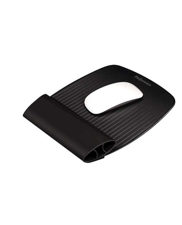 Fellowes 9472902 tapis de souris Noir, Gris