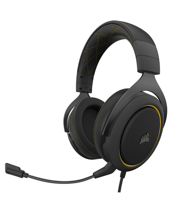 Corsair HS60 PRO STEREO Casque Avec fil Arceau Jouer Noir, Jaune