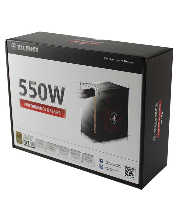 Xilence XP550R9 unité d'alimentation d'énergie 550 W 20+4 pin ATX ATX Noir, Rouge