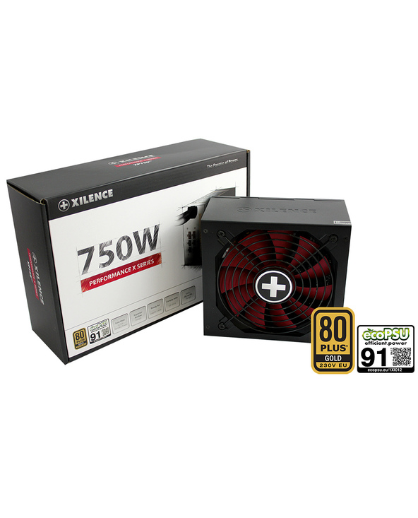 Xilence XP750MR9 unité d'alimentation d'énergie 750 W 20+4 pin ATX ATX Noir, Rouge