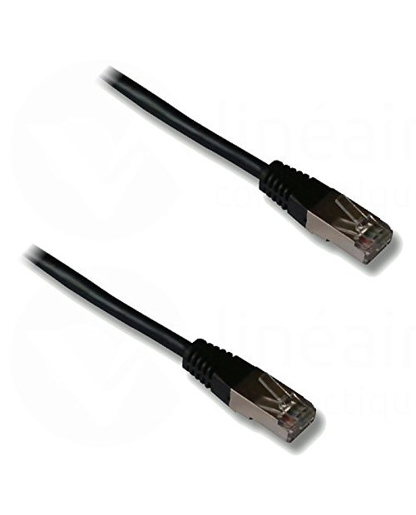 Lineaire PCJ6FNB câble de réseau 1 m Cat6 F/UTP (FTP) Noir