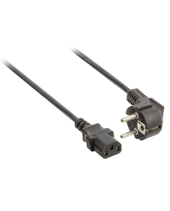Valueline VLEP10000B20 câble électrique Noir 2 m Prise d'alimentation type F Coupleur C13