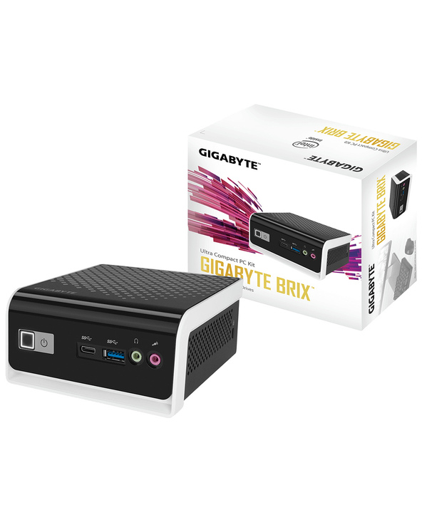 Gigabyte GB-BLCE-4000C barebone PC/ poste de travail N4000 1,10 GHz Noir, Blanc BGA 1090