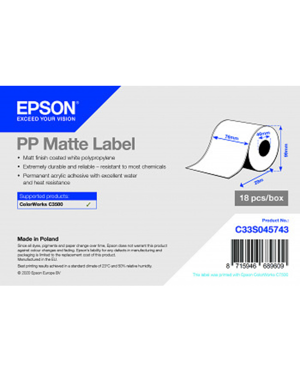 Epson C33S045743 étiquette à imprimer