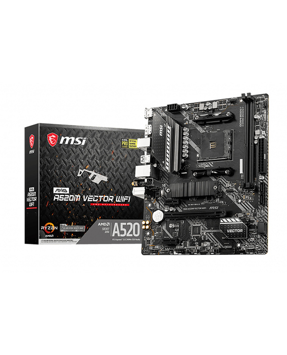 MSI MAG A520M VECTOR WIFI carte mère Emplacement AM4 micro ATX