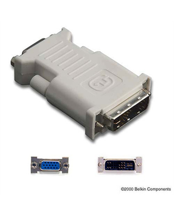 Belkin DVI/VGA, M/F 17 pin analog DVI 15 pin HD D-Sub (HD-15) Gris