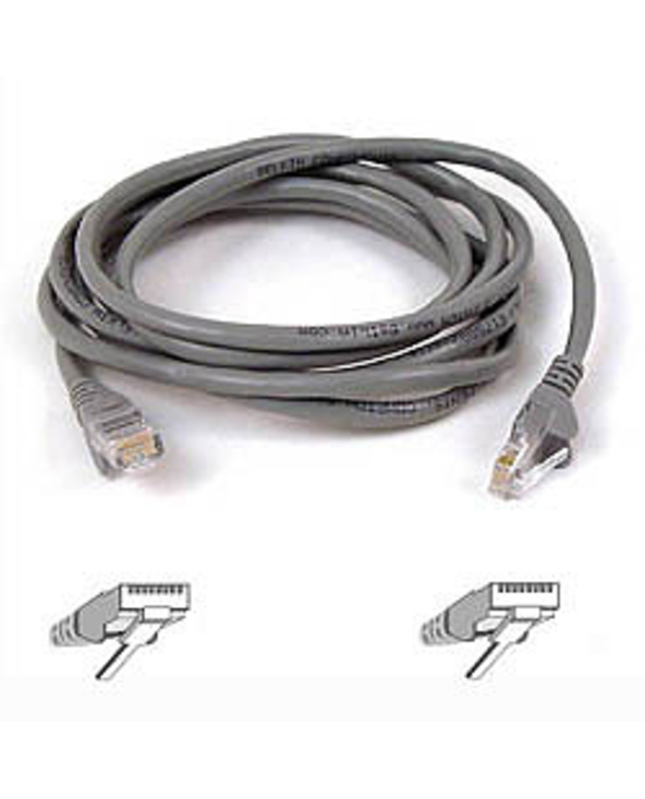 Belkin Cable patch CAT5 RJ45 snagless 2m grey câble de réseau Cat5e U/UTP (UTP) Gris