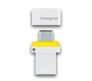 Integral FUSION 3.0 DUAL TYPE-C lecteur USB flash 32 Go USB Type-A / USB Type-C 3.2 Gen 1 (3.1 Gen 1) Blanc, Vert