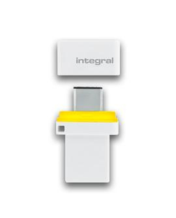 Integral FUSION 3.0 DUAL TYPE-C lecteur USB flash 32 Go USB Type-A / USB Type-C 3.2 Gen 1 (3.1 Gen 1) Blanc, Vert
