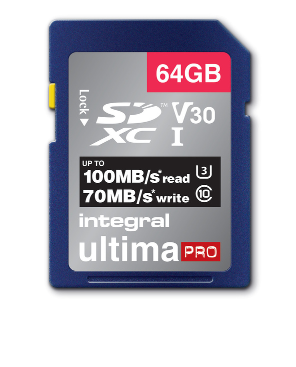 Integral INSDX64G-100/70V30 mémoire flash 64 Go SD UHS-I