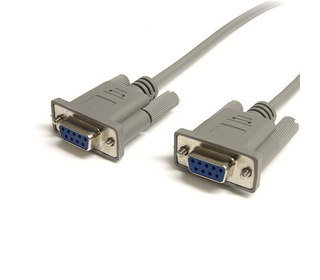 StarTech.com Câble null modem série DB9 a fils croisés de 7,6 m - F/F - Gris