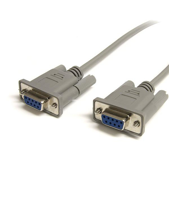 StarTech.com Câble null modem série DB9 a fils croisés de 7,6 m - F/F - Gris