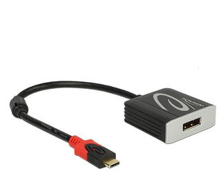 DeLOCK 63312 adaptateur et connecteur de câbles USB Type-C Displayport Noir