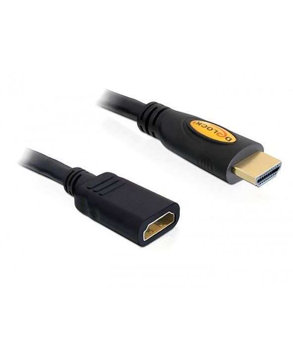 DeLOCK 1m HDMI câble HDMI HDMI Type A (Standard) Noir