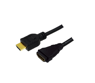 LogiLink HDMI - HDMI, 1.0m câble HDMI 1 m HDMI Type A (Standard) Noir