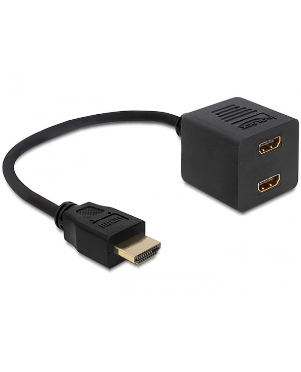 DeLOCK 65226 adaptateur et connecteur de câbles HDMI 2 x HDMI Noir