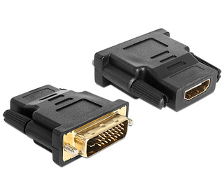 DeLOCK 65466 adaptateur et connecteur de câbles DVI 24+1 HDMI Noir