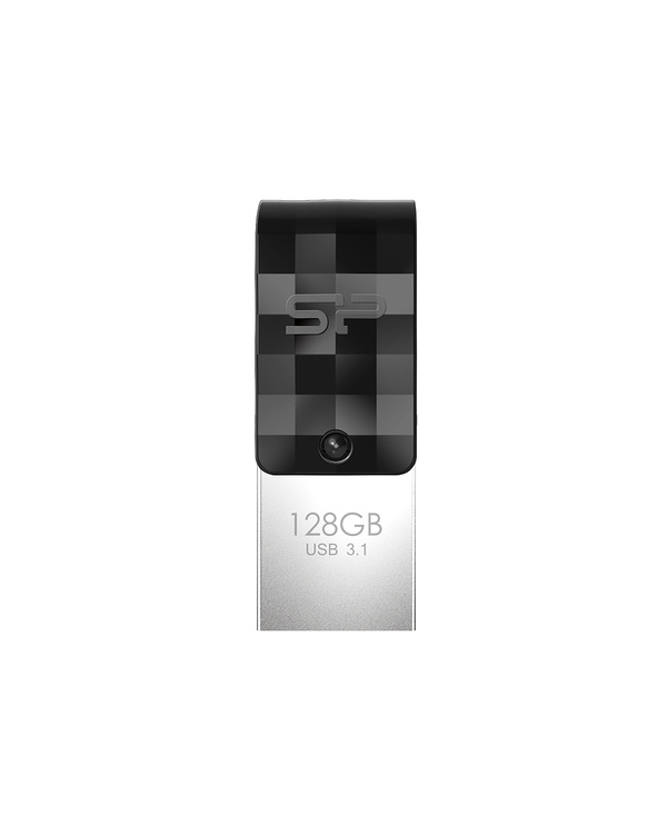 Silicon Power Mobile C31 lecteur USB flash 128 Go USB Type-A / USB Type-C 3.2 Gen 1 (3.1 Gen 1) Noir, Gris, Argent