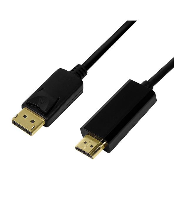 LogiLink CV0127 câble vidéo et adaptateur 2 m DisplayPort HDMI Type A (Standard) Noir