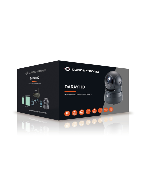 Conceptronic DARAY02B caméra de sécurité Caméra de sécurité IP Intérieure Sphérique 1280 x 720 pixels