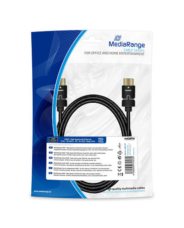 MediaRange MRCS197 câble HDMI 2 m HDMI Type A (Standard) Noir