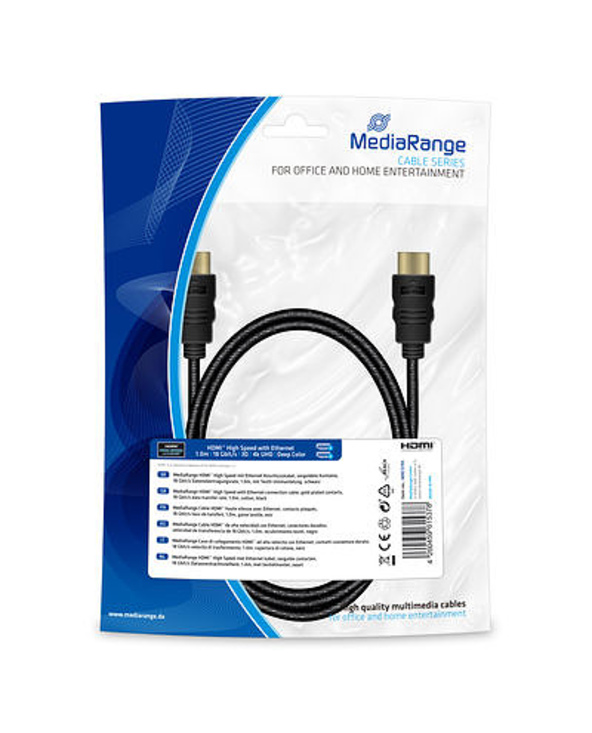 MediaRange MRCS195 câble HDMI 1 m HDMI Type A (Standard) Noir