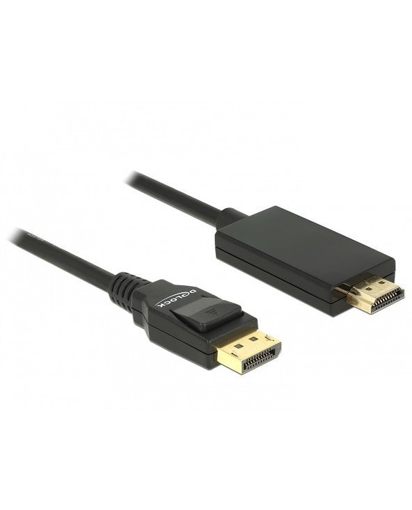 DeLOCK 85316 câble vidéo et adaptateur 1 m DisplayPort HDMI Noir