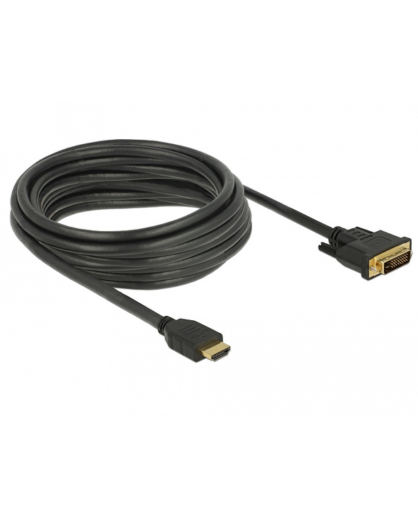 DeLOCK 85656 câble vidéo et adaptateur 5 m HDMI Type A (Standard) DVI Noir