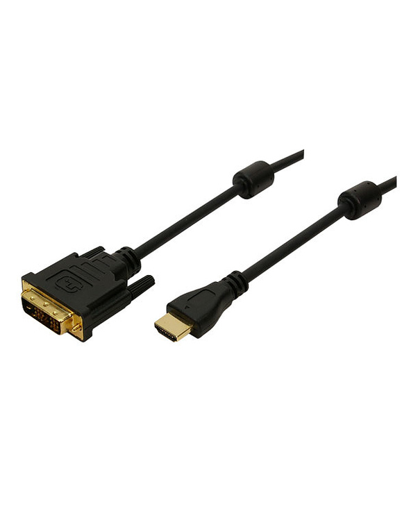 LogiLink 2m HDMI/DVI-D Noir