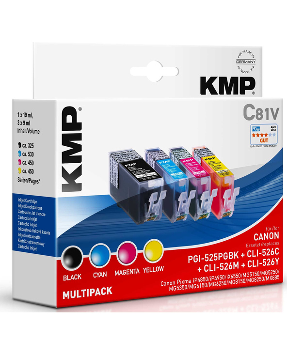 KMP C81V Noir, Cyan, Magenta, Jaune 1 pièce(s)