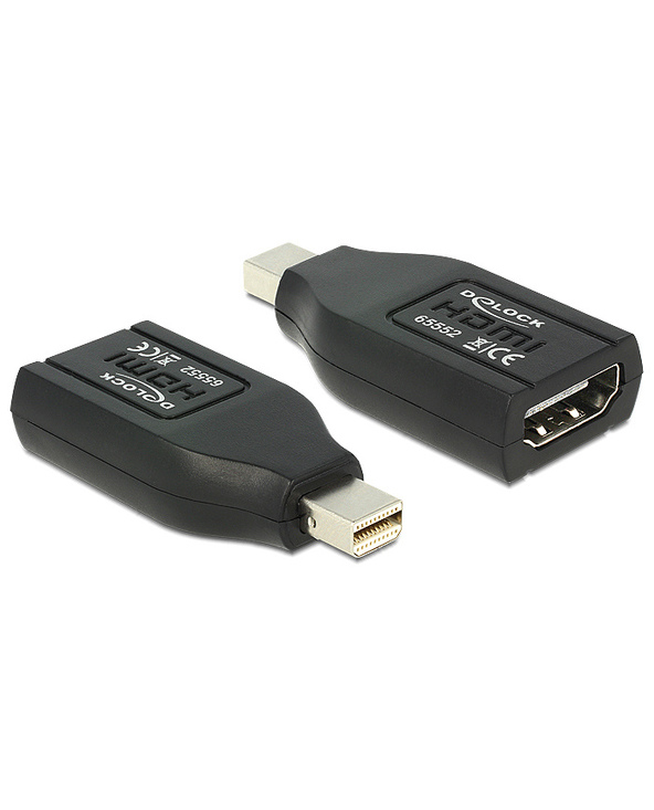 DeLOCK 65552 adaptateur et connecteur de câbles mini Displayport HDMI Noir