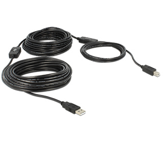 DeLOCK 20m, USB2.0-A - USB2.0-B câble USB 2.0 USB A USB B Noir