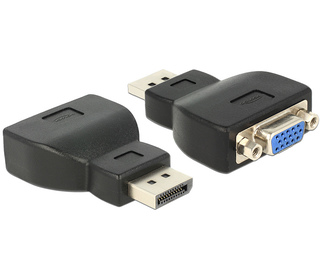 DeLOCK 65567 adaptateur et connecteur de câbles DisplayPort VGA Noir