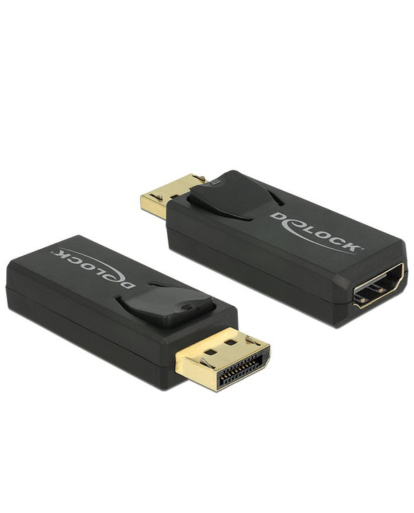 DeLOCK 65571 adaptateur et connecteur de câbles Displayport 1.2 HDMI Noir