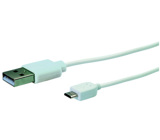 Schwaiger 3m USB 2.0 A - Micro-A câble USB USB A Micro-USB A Blanc
