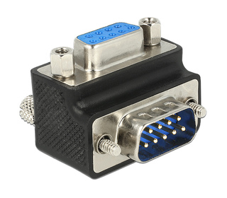 DeLOCK 65595 adaptateur et connecteur de câbles Sub-D 9p Noir, Bleu, Rouge, Argent