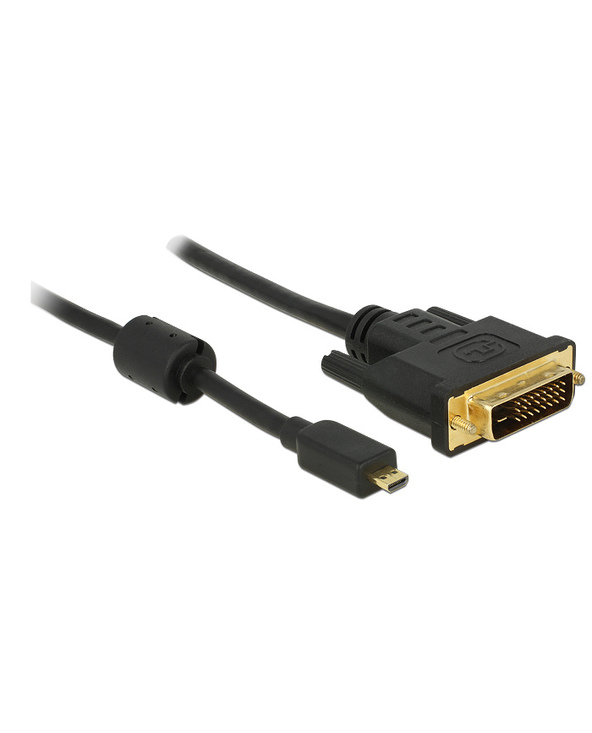 DeLOCK 83585 câble vidéo et adaptateur 1 m Micro-HDMI DVI-D Noir