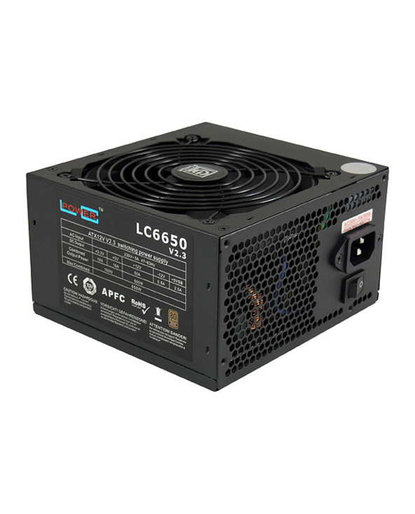LC-Power LC6650 V2.3 unité d'alimentation d'énergie 650 W 20+4 pin ATX ATX Noir