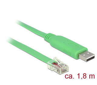 DeLOCK 62960 adaptateur et connecteur de câbles USB 2.0 RS-232 Vert