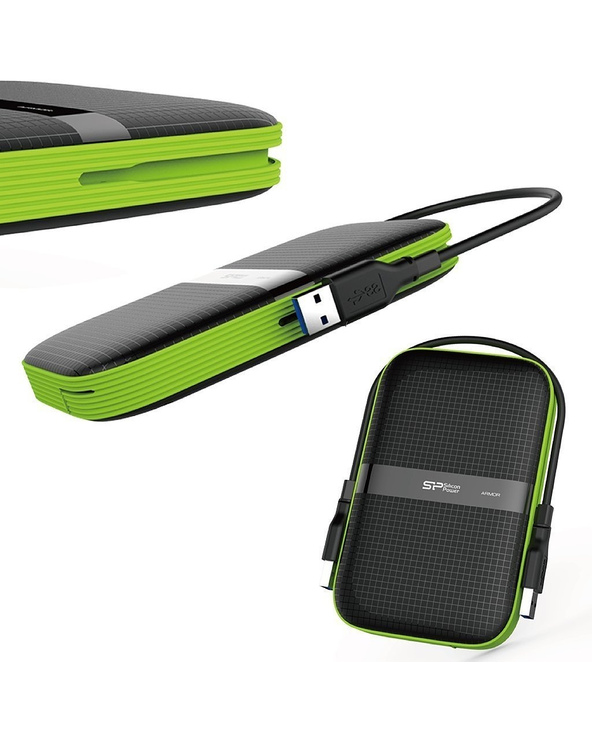 Disque Dur Externe Silicon Power Armor A60 1To - Portable Et Résistant, Stockage Externe Haute Capacité
