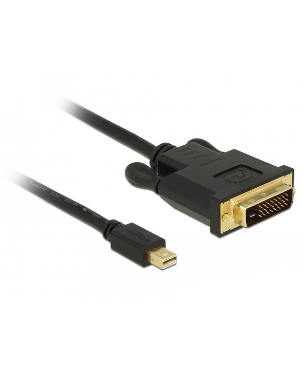 DeLOCK 83989 câble vidéo et adaptateur 2 m Mini DisplayPort DVI-D Noir