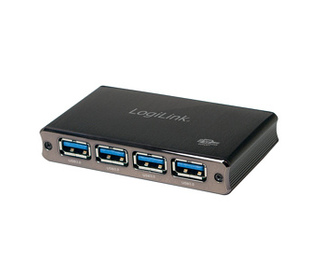 LogiLink UA0282 hub & concentrateur USB 3.2 Gen 1 (3.1 Gen 1) Micro-B 5000 Mbit/s Noir